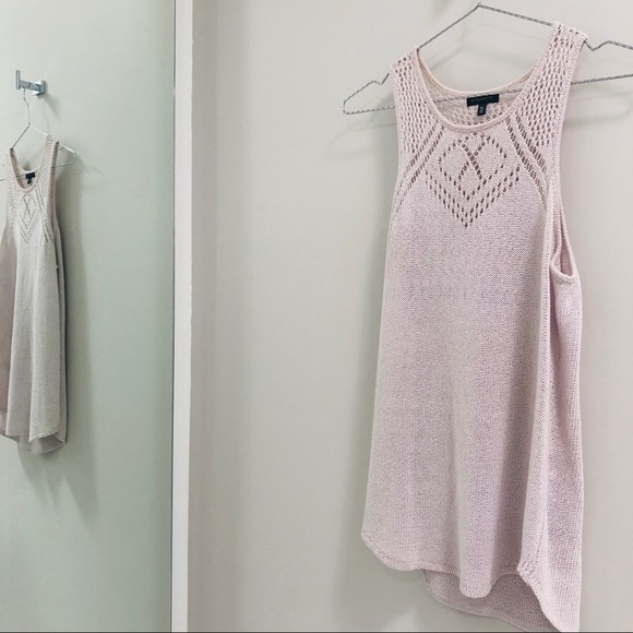 Soft Lilac Knit Tank Sz Small - Picture 2 of 5